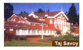 Taj Savoy Hotel in Ooty